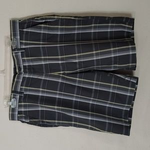 PGA Tour Men's Size 34W Pro Series Plaid Shorts